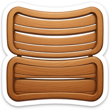 Bentwood slat sticker