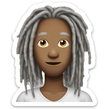 Freeform dreads covering the whole face sticker