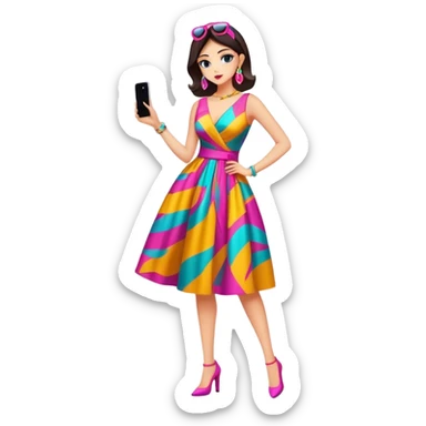 a fashionista sticker