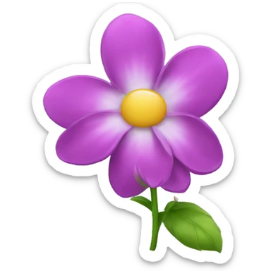 Flower sticker