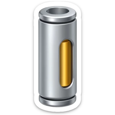 small metallic connector pin. sticker