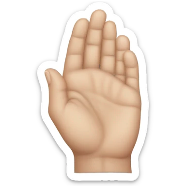 Hands on collarbone sticker