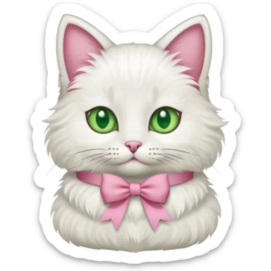 ℂ𝕒𝕥 𝕨𝕚𝕥𝕙 𝕒 𝕡𝕚𝕟𝕜 𝕓𝕠𝕨 𝕤𝕚𝕥𝕥𝕚𝕟𝕘 𝕕𝕠𝕨𝕟 sticker