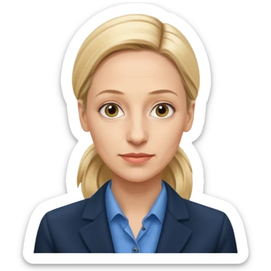 German politician Alice Weidel in a super realistic style sticker