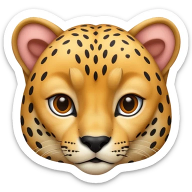 cheetah sticker