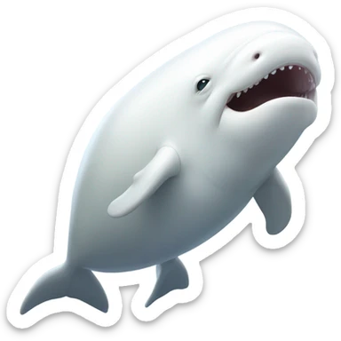 humongous beluga sticker