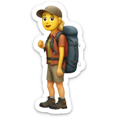 hiking enthusiast  sticker