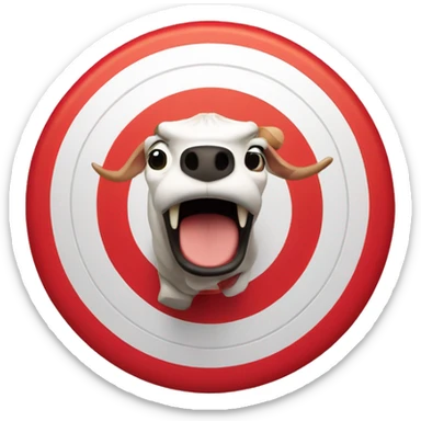 Bullseye mascot of Target sticker