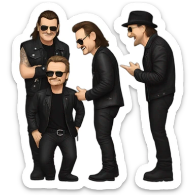 Bono u2 diciendo enterado sticker