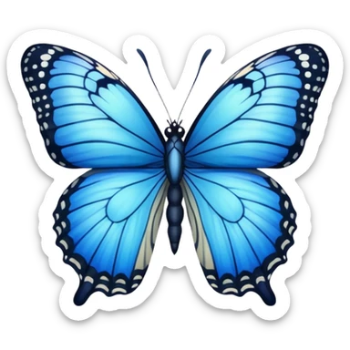 Nymphalidae blue moon  sticker
