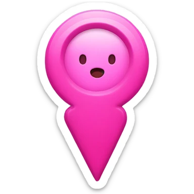 exclamation point in pink sticker