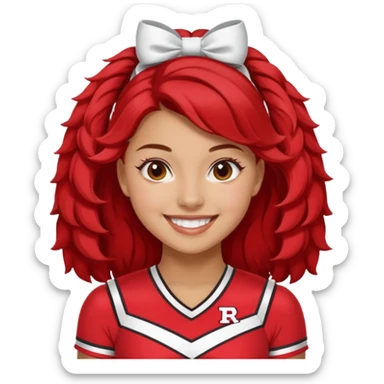 Rutgers Cheerleader sticker