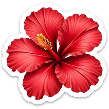 Hibiscus flower sticker