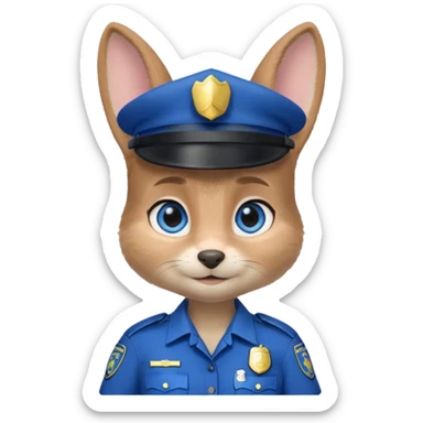 Judy Hopps from the Zootopia Disney movie sticker