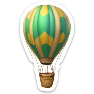 hot-air balloon sticker