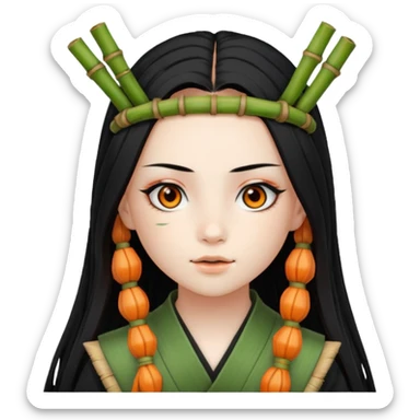 Demon slayer character Nezuko  sticker