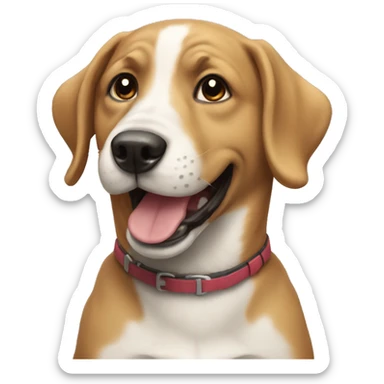 dog happy  sticker