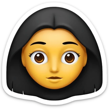 Kızıl kıvırcık kısa saçlı, beyaz tenli badem gözlü kadın emojisi sticker
