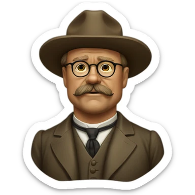 Theodore Roosevelt sticker