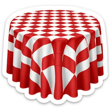 checkered tablecloth  sticker