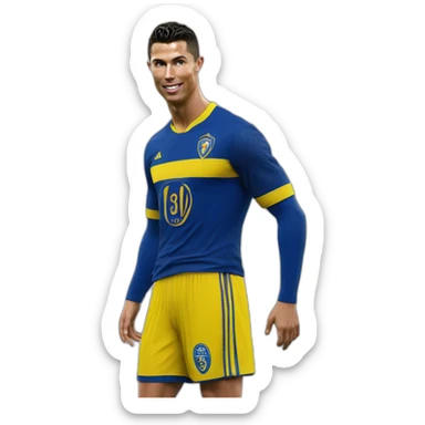 Cristiano Ronaldo in al nassr club sticker