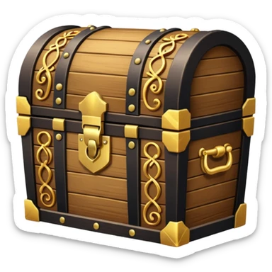 Treasure chest sticker