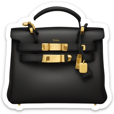 birkin black and gold sticker