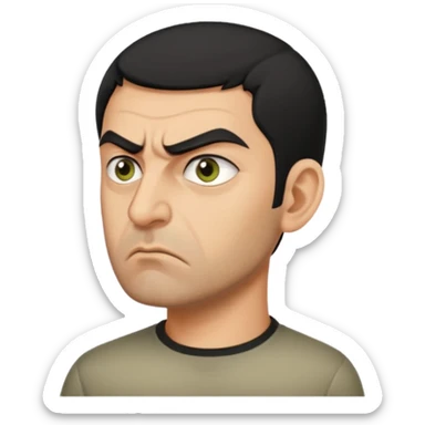 angry Iranian, in profile sticker