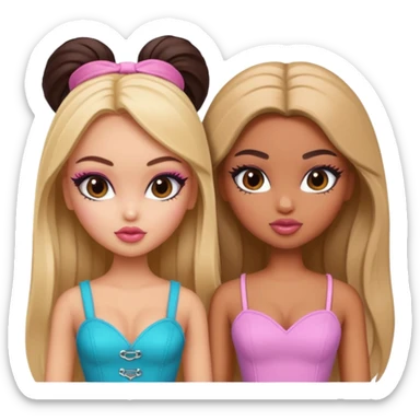 two baddie besties bratz pretty sticker