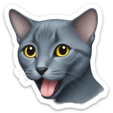 Russian blue  sticker