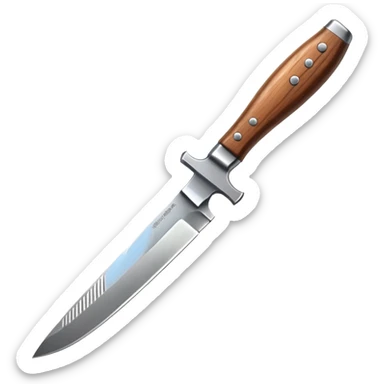 knife pointing up sticker