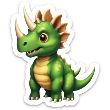 office triceratops sticker