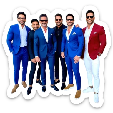 Grant Cardone, Tai Lopez, Josh King Madrid, Alex Hormozi, Iman Gadzhi, Daniel G, Branden Condy, Patrick Bet-David, Dan Henry, Luke Belmar, Shelby Sapp, Leila Hormozi, Tefi Valenzuela, business, influencers, friends, rich millionaire success lifestyle, private jet , supercars, success, sales sticker