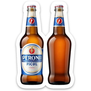 Birra Peroni piccola in bottiglia da 33 cl
 sticker