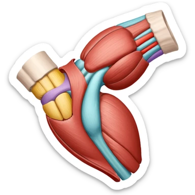Elbow muscle anatomy sticker