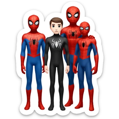 minecraft, Enderman,Herobrine spider-man sticker