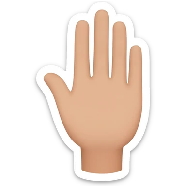 Three-finger salute sticker