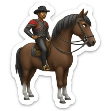 Horseman sticker