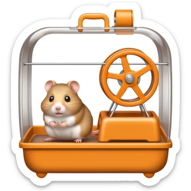 Hamster cage sticker