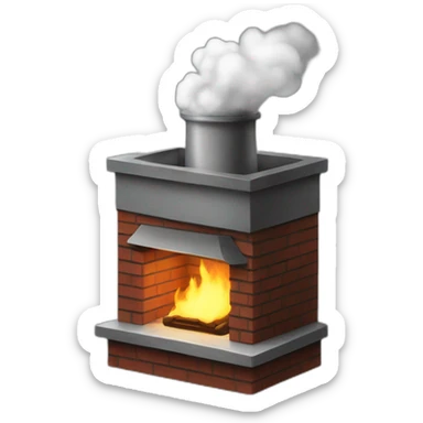 CHIMNEY WITH SMOKE sticker