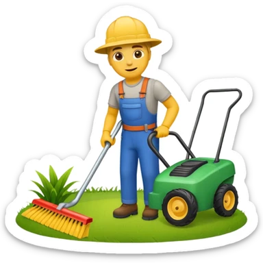 Lawncare emoji sticker