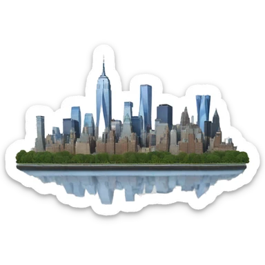 New York Skyline sticker