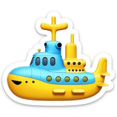 The Beatles yellow submarine album cover sticker