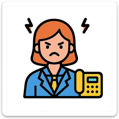 angry business secretary sticker