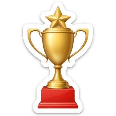 A trophy for Monaco champions sticker