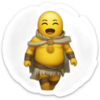 Mándala amarillo sticker