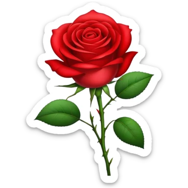 Flower rose sticker