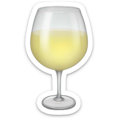 copa de vino blanco sticker