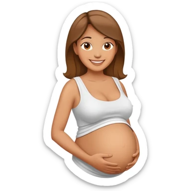 pregnant mom sticker