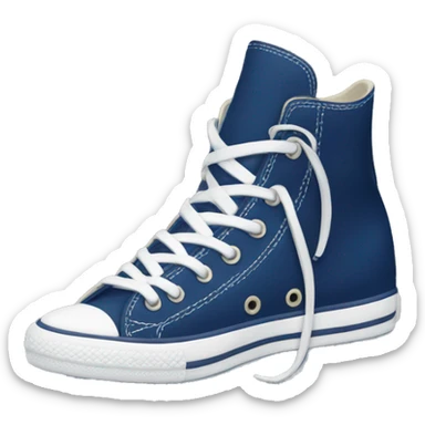 Navy blue converse sticker